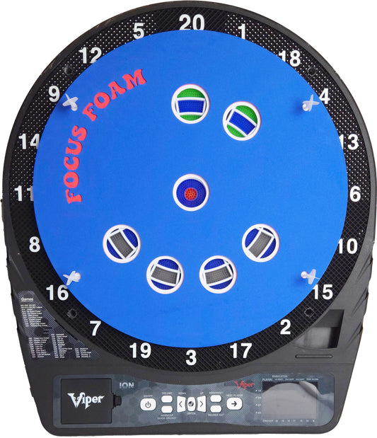 Soft Tip Dartboard Overlay – Cricket Triples Circles (Red, White, Blue, 15.5")
