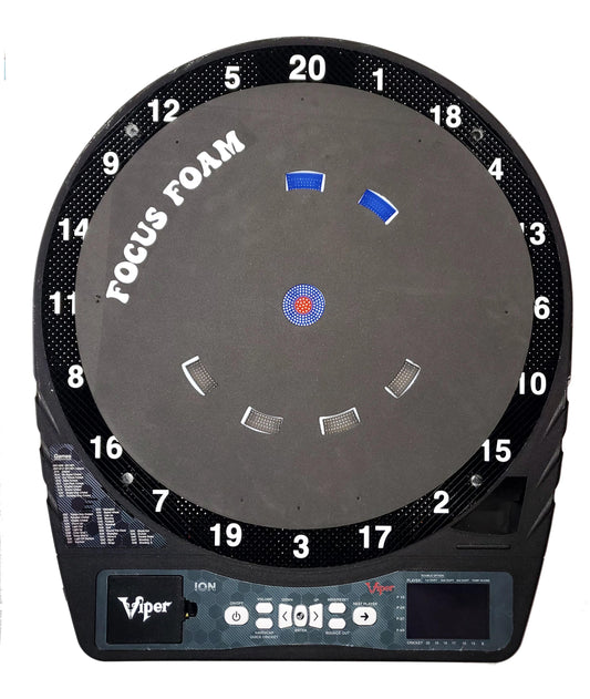 Soft Tip 5-Pack - Triples Cricket Trainer - Dartboard Overlays (No Outlines, 15.5")