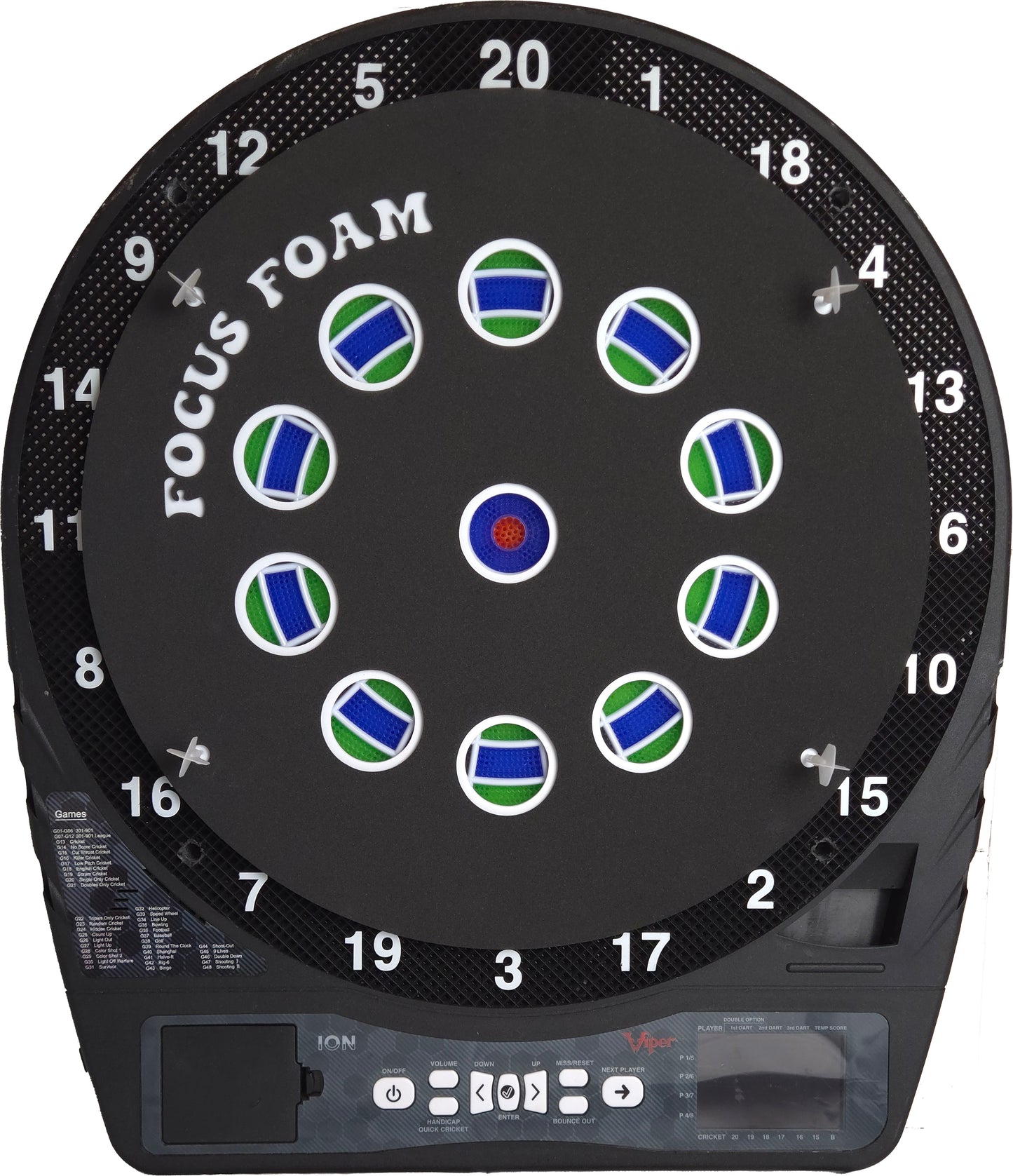 Soft Tip 10-Pack - Full Collection - Dartboard Overlays (Non-Magnetic, 15.5")