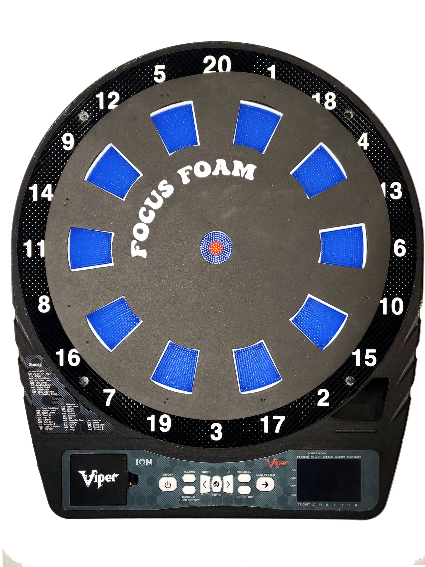 Soft Tip 5-Pack - Big Singles Trainer - Dartboard Overlays (No Outlines, 15.5")