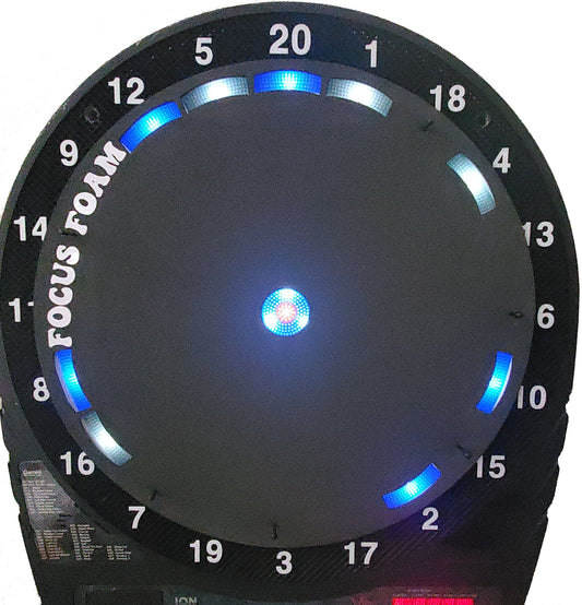Soft Tip 5-Pack - Checkout Doubles Trainer - Dartboard Overlays (No Outlines, 15.5")