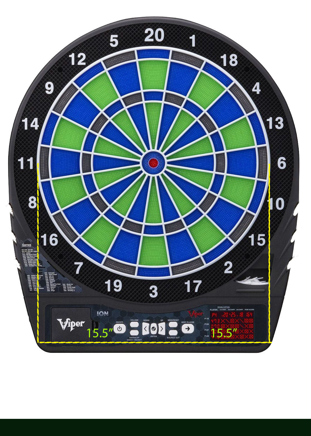 Soft Tip 10-Pack - Full Collection - Dartboard Overlays (Non-Magnetic, 15.5")