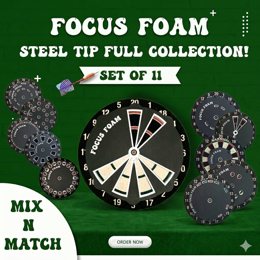 Steel Tip - Full Trainer Collection - Dartboard Overlays (Non-Magnetic)
