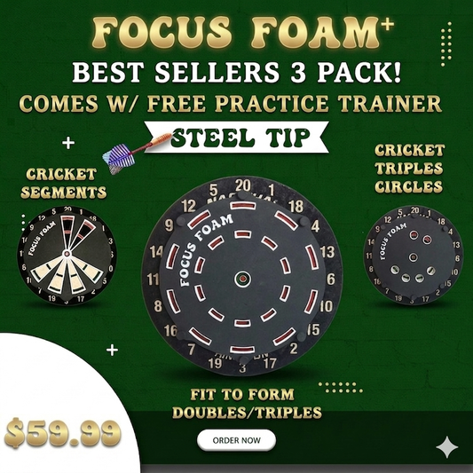 Steel Tip 3-Pack - Best Sellers - Dartboard Overlays (Non-Magnetic)