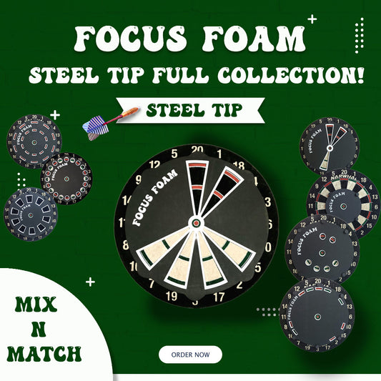Steel Tip - Full Trainer Collection - Dartboard Overlays (Non-Magnetic)